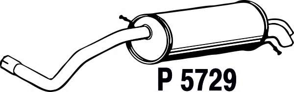 Глушитель выхлопных газов конечный