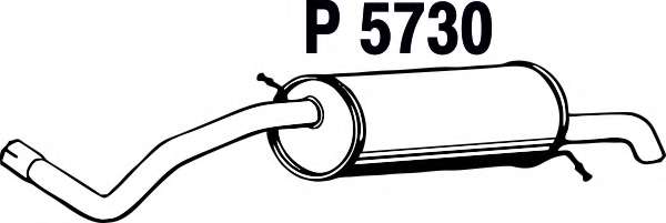 Глушитель выхлопных газов конечный