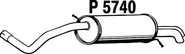 Глушитель выхлопных газов конечный