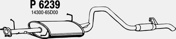 Глушитель выхлопных газов конечный