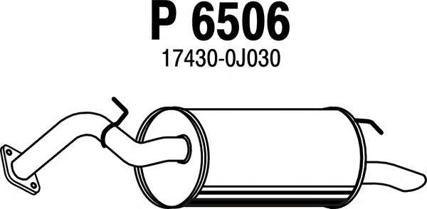 Глушитель выхлопных газов конечный