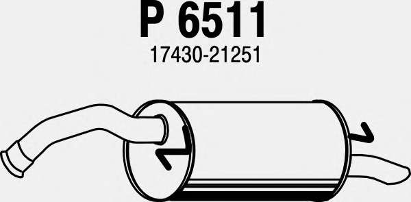 Глушитель выхлопных газов конечный