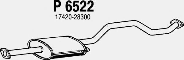 Средний глушитель выхлопных газов