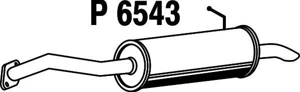 Глушитель выхлопных газов конечный