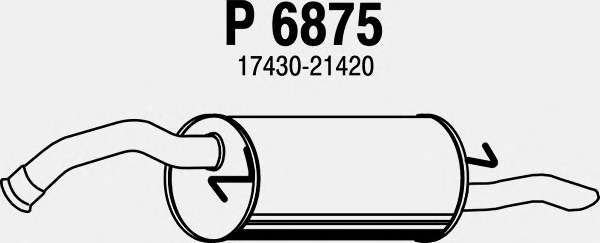 Глушитель выхлопных газов конечный