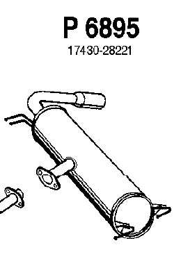 Глушитель выхлопных газов конечный