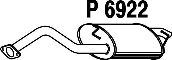 Глушитель выхлопных газов конечный