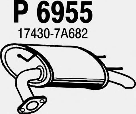 Глушитель выхлопных газов конечный