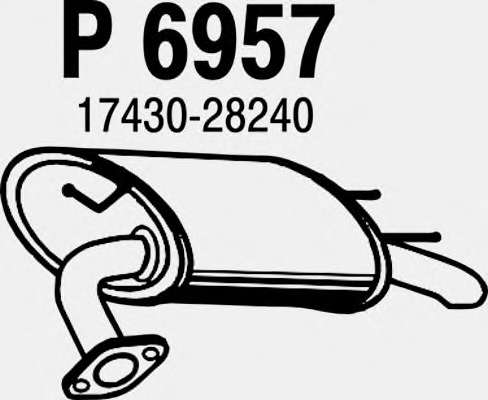 Глушитель выхлопных газов конечный