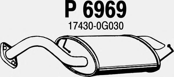 Глушитель выхлопных газов конечный