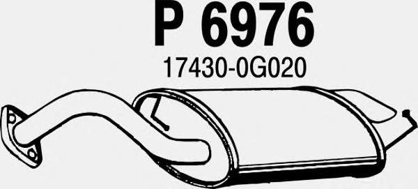 Глушитель выхлопных газов конечный