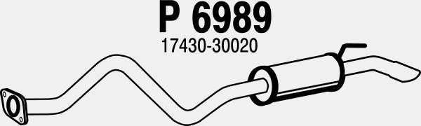 Глушитель выхлопных газов конечный