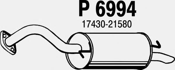 Глушитель выхлопных газов конечный