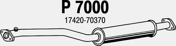 Средний глушитель выхлопных газов