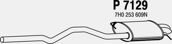 Глушитель выхлопных газов конечный