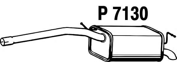 Глушитель выхлопных газов конечный