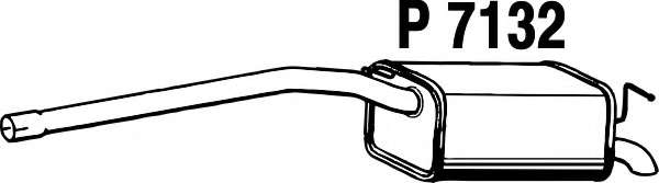 Глушитель выхлопных газов конечный