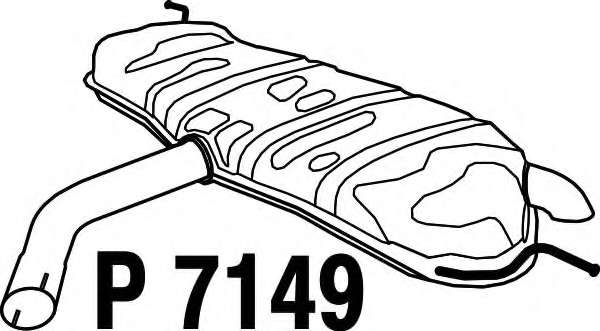 Глушитель выхлопных газов конечный