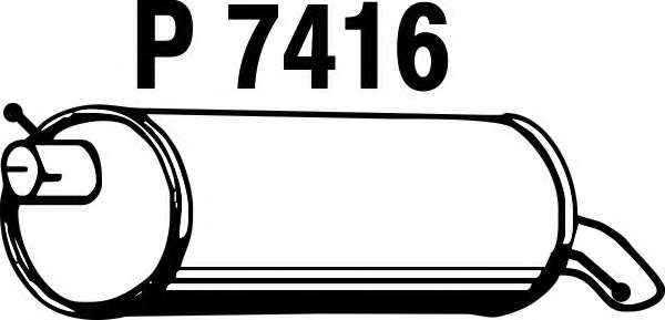 Глушитель выхлопных газов конечный