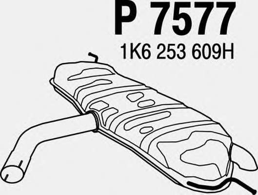 Глушитель выхлопных газов конечный