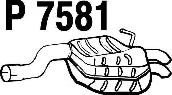 Глушитель выхлопных газов конечный