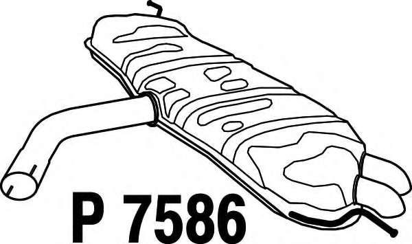 Глушитель выхлопных газов конечный