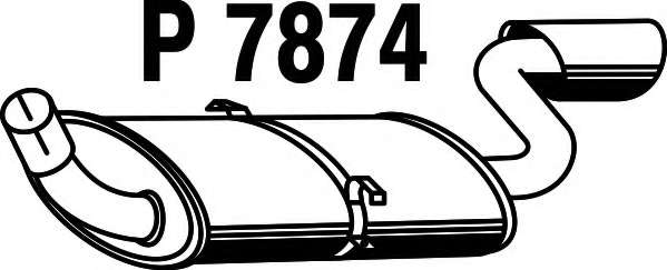 Глушитель выхлопных газов конечный