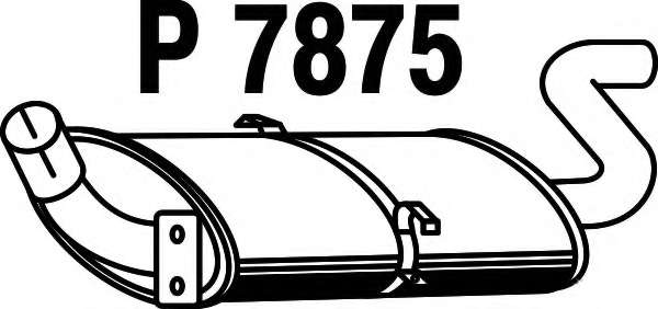 Глушитель выхлопных газов конечный