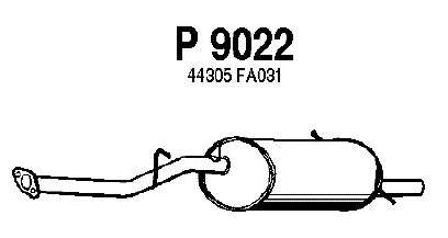 Глушитель выхлопных газов конечный