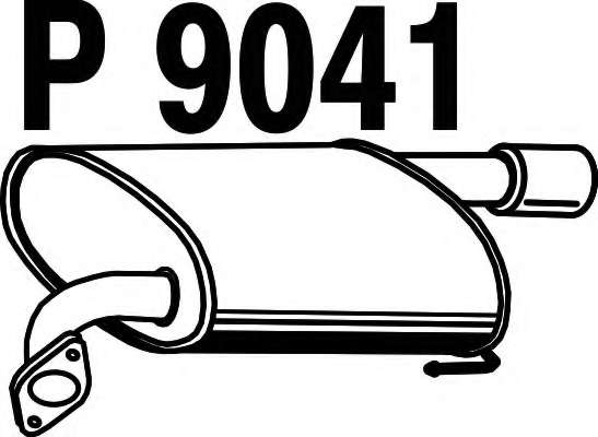 Глушитель выхлопных газов конечный