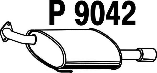 Глушитель выхлопных газов конечный