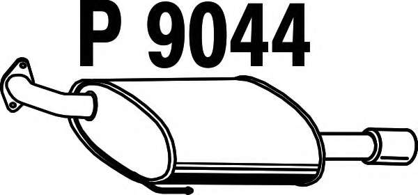 Глушитель выхлопных газов конечный