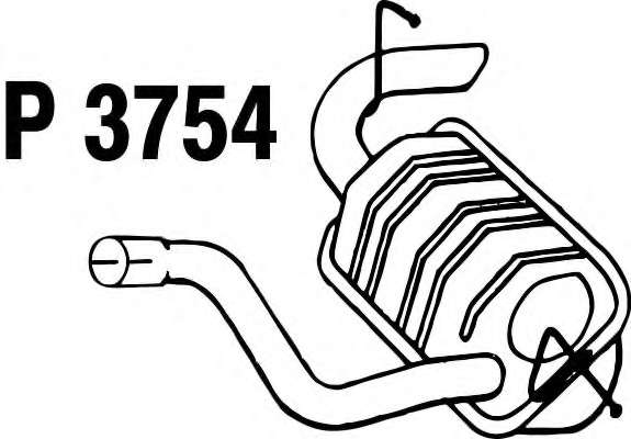 Глушитель выхлопных газов конечный