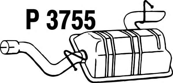 Глушитель выхлопных газов конечный