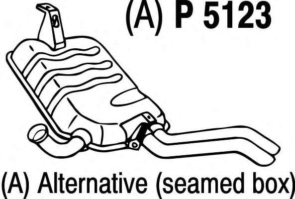 Глушитель выхлопных газов конечный