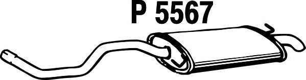 Глушитель выхлопных газов конечный