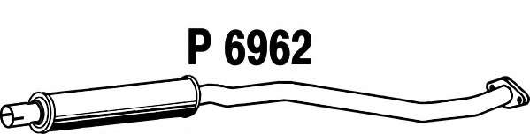 Средний глушитель выхлопных газов