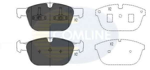 Комплект тормозных колодок, дисковый тормоз