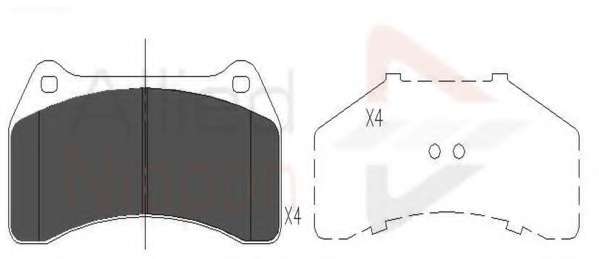 Комплект тормозных колодок, дисковый тормоз