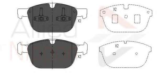 Комплект тормозных колодок, дисковый тормоз