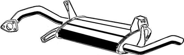 Глушитель выхлопных газов конечный