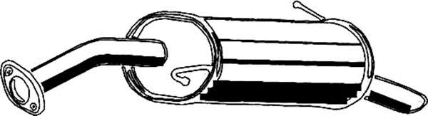 Глушитель выхлопных газов конечный