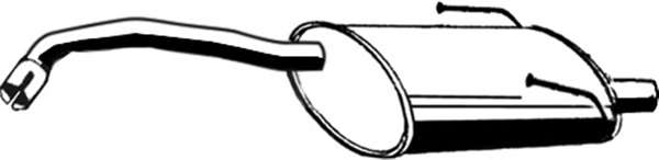 Глушитель выхлопных газов конечный