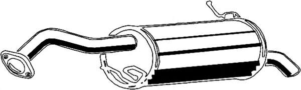 Глушитель выхлопных газов конечный