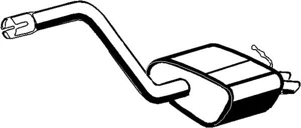 Глушитель выхлопных газов конечный