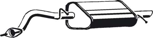 Глушитель выхлопных газов конечный