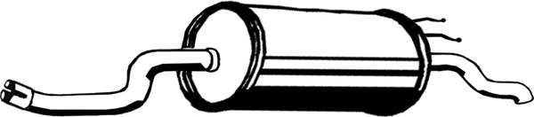 Глушитель выхлопных газов конечный