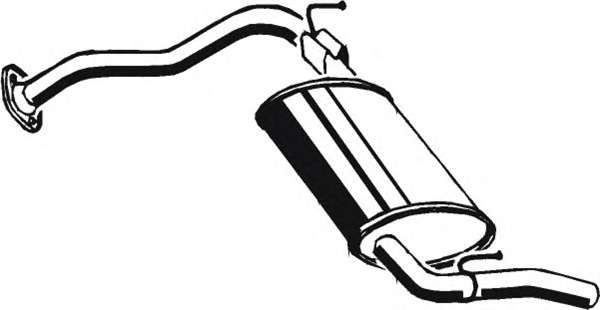 Глушитель выхлопных газов конечный