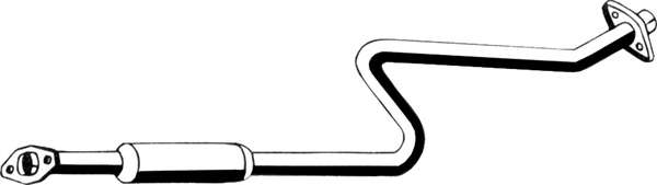 Средний глушитель выхлопных газов