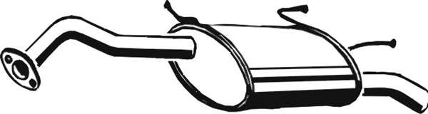 Глушитель выхлопных газов конечный